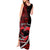 Personalised Hawaii Tank Maxi Dress Maui Be Strong Kakau Red Version LT01 - Polynesian Pride