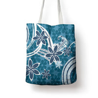 Hawaii Pupuala Plumeria Blue Tote Bag Polynesian Pattern LT01 - Polynesian Pride