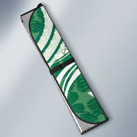 Hawaii Pupuala Plumeria Green Auto Sun Shade Polynesian Pattern LT01 - Polynesian Pride