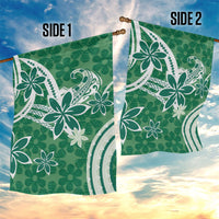 Hawaii Pupuala Plumeria Green Garden Flag Polynesian Pattern LT01 - Polynesian Pride