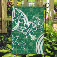 Hawaii Pupuala Plumeria Green Garden Flag Polynesian Pattern LT01 Garden Flag Green - Polynesian Pride