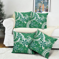Hawaii Pupuala Plumeria Green Pillow Cover Polynesian Pattern LT01 - Polynesian Pride