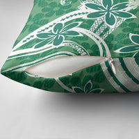 Hawaii Pupuala Plumeria Green Pillow Cover Polynesian Pattern LT01 - Polynesian Pride