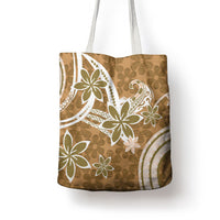 Hawaii Pupuala Plumeria Light Brown Tote Bag Polynesian Pattern LT01 - Polynesian Pride