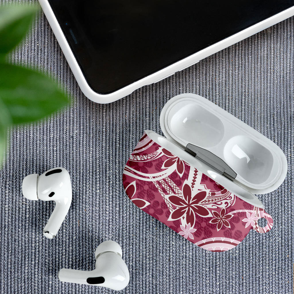 Hawaii Pupuala Plumeria Pink AirPods Case Polynesian Pattern LT01 - Polynesian Pride