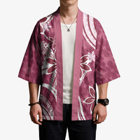 Hawaii Pupuala Plumeria Pink Kimono Polynesian Pattern LT01 - Polynesian Pride