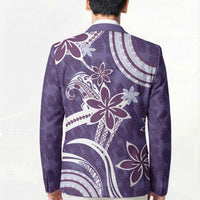 Hawaii Pupuala Plumeria Purple Blazer Polynesian Pattern LT01 - Polynesian Pride
