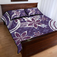 Hawaii Pupuala Plumeria Purple Quilt Bed Set Polynesian Pattern LT01 - Polynesian Pride