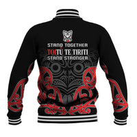 Toitu Te Tiriti 1840 Aotearoa Baseball Jacket Stand Together Stand Stronger LT01 - Polynesian Pride