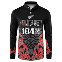 Toitu Te Tiriti 1840 Aotearoa Button Sweatshirt Stand Together Stand Stronger LT01 Black - Polynesian Pride