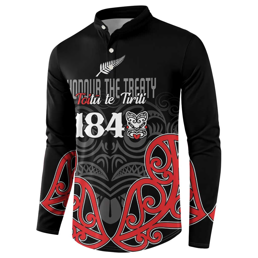 Toitu Te Tiriti 1840 Aotearoa Button Sweatshirt Stand Together Stand Stronger LT01 - Polynesian Pride