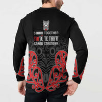 Toitu Te Tiriti 1840 Aotearoa Button Sweatshirt Stand Together Stand Stronger LT01 - Polynesian Pride