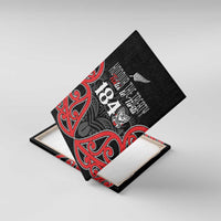 Toitu Te Tiriti 1840 Aotearoa Canvas Wall Art Stand Together Stand Stronger LT01 With Frame Black - Polynesian Pride