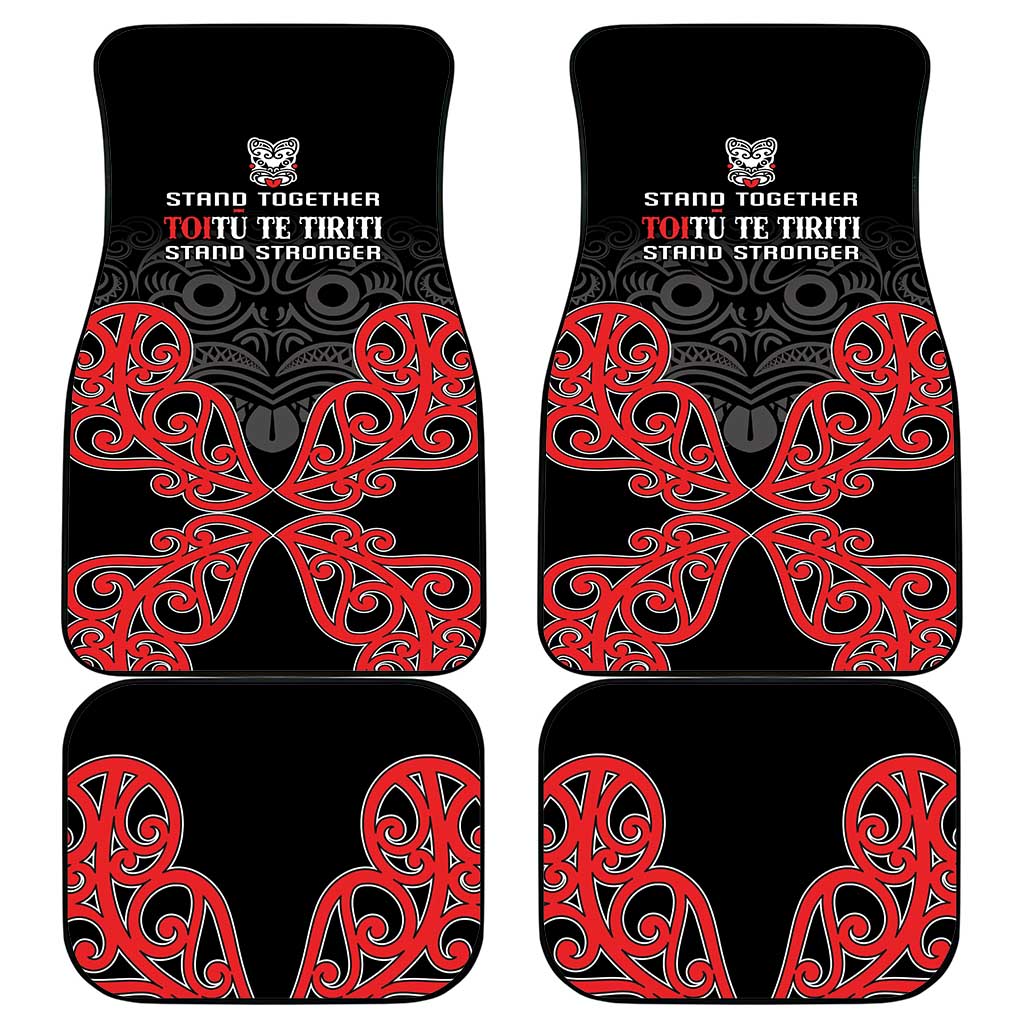 Toitu Te Tiriti 1840 Aotearoa Car Mats Stand Together Stand Stronger LT01 - Polynesian Pride