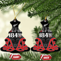Toitu Te Tiriti 1840 Aotearoa Ceramic Ornament Stand Together Stand Stronger LT01 Christmas Tree Black - Polynesian Pride
