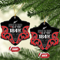 Toitu Te Tiriti 1840 Aotearoa Ceramic Ornament Stand Together Stand Stronger LT01 Snow Flake Black - Polynesian Pride
