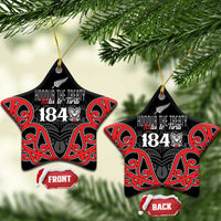 Toitu Te Tiriti 1840 Aotearoa Ceramic Ornament Stand Together Stand Stronger LT01 Star Black - Polynesian Pride