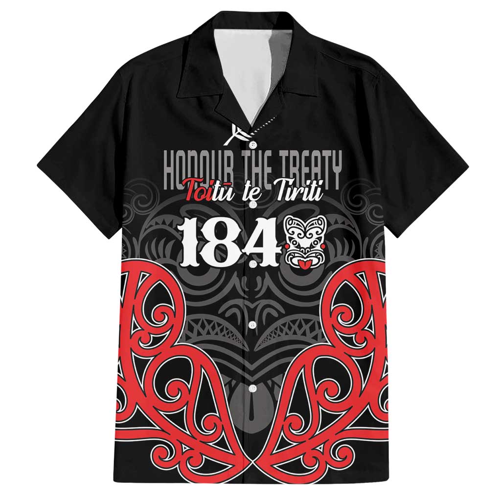 Toitu Te Tiriti 1840 Aotearoa Hawaiian Shirt Stand Together Stand Stronger LT01 Black - Polynesian Pride