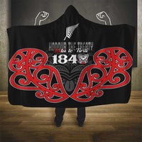 Toitu Te Tiriti 1840 Aotearoa Hooded Blanket Stand Together Stand Stronger LT01 - Polynesian Pride