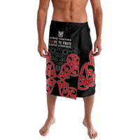Toitu Te Tiriti 1840 Aotearoa Lavalava Stand Together Stand Stronger LT01 Black - Polynesian Pride