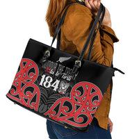 Toitu Te Tiriti 1840 Aotearoa Leather Tote Bag Stand Together Stand Stronger LT01 - Polynesian Pride