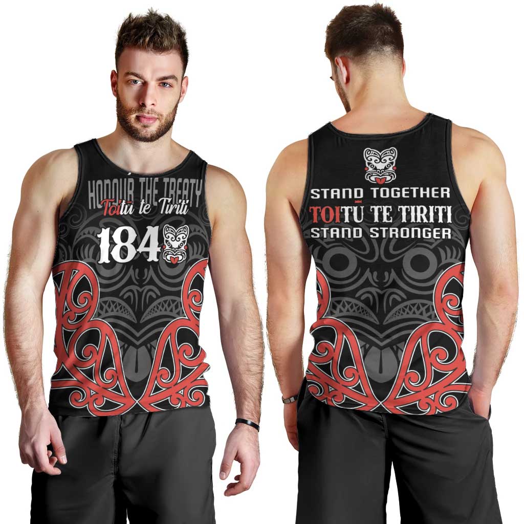 Toitu Te Tiriti 1840 Aotearoa Men Tank Top Stand Together Stand Stronger LT01 - Polynesian Pride