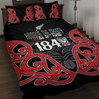 Toitu Te Tiriti 1840 Aotearoa Quilt Bed Set Stand Together Stand Stronger LT01 Black - Polynesian Pride