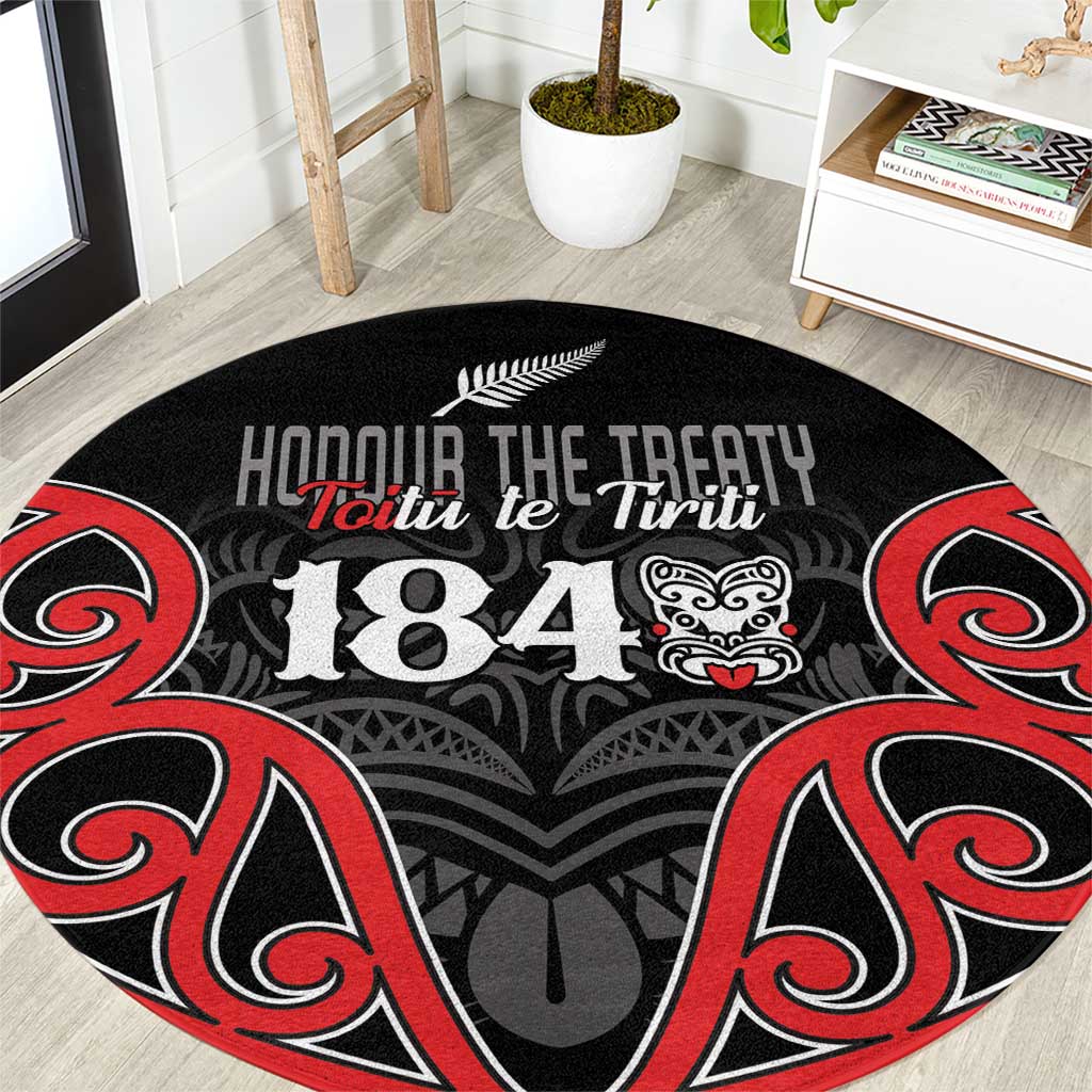 Toitu Te Tiriti 1840 Aotearoa Round Carpet Stand Together Stand Stronger