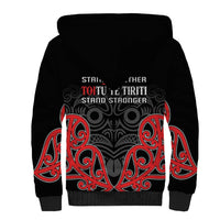 Toitu Te Tiriti 1840 Aotearoa Sherpa Hoodie Stand Together Stand Stronger LT01 - Polynesian Pride