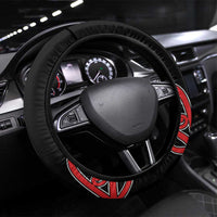 Toitu Te Tiriti 1840 Aotearoa Steering Wheel Cover Stand Together Stand Stronger LT01 Universal Fit Black - Polynesian Pride