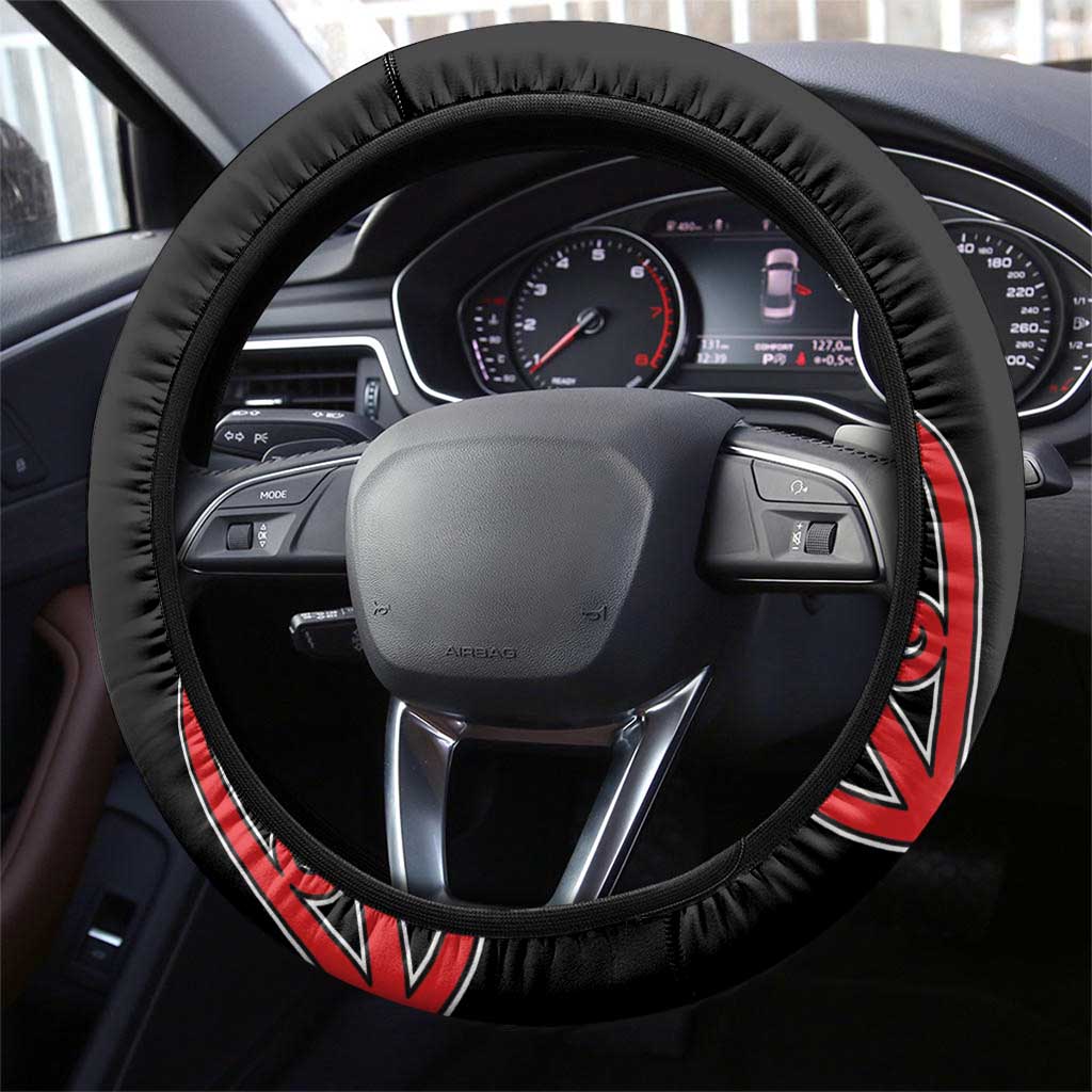 Toitu Te Tiriti 1840 Aotearoa Steering Wheel Cover Stand Together Stand Stronger LT01 - Polynesian Pride
