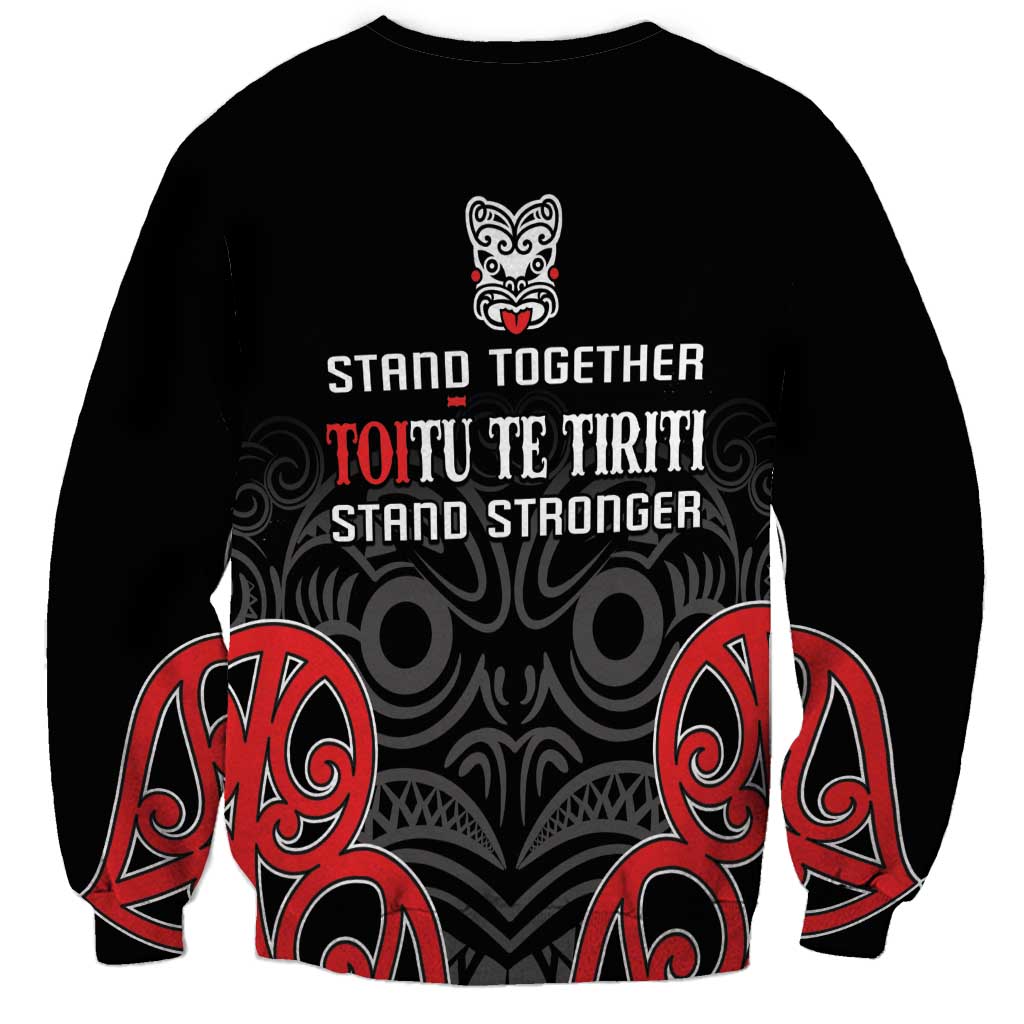 Toitu Te Tiriti 1840 Aotearoa Sweatshirt Stand Together Stand Stronger LT01 - Polynesian Pride
