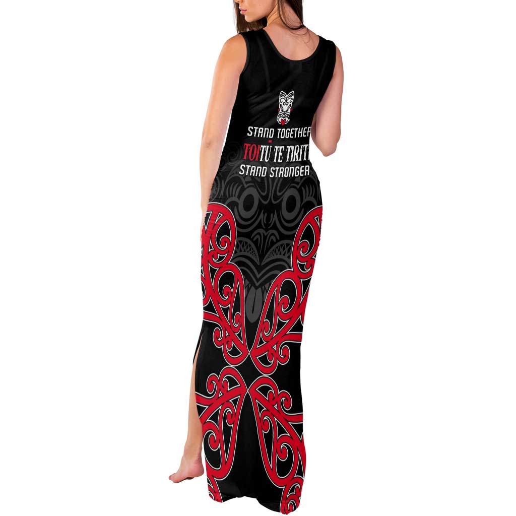 Toitu Te Tiriti 1840 Aotearoa Tank Maxi Dress Stand Together Stand Stronger LT01 - Polynesian Pride