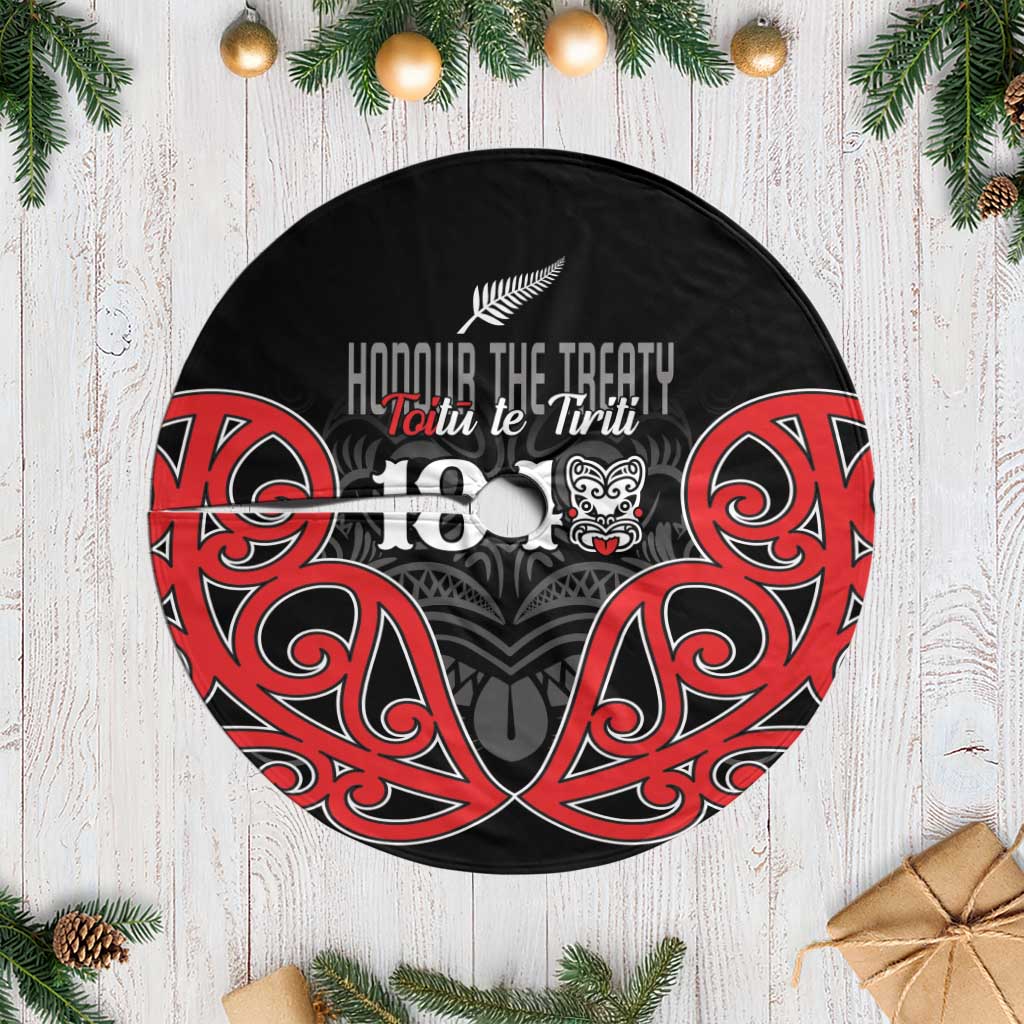 Toitu Te Tiriti 1840 Aotearoa Tree Skirt Stand Together Stand Stronger