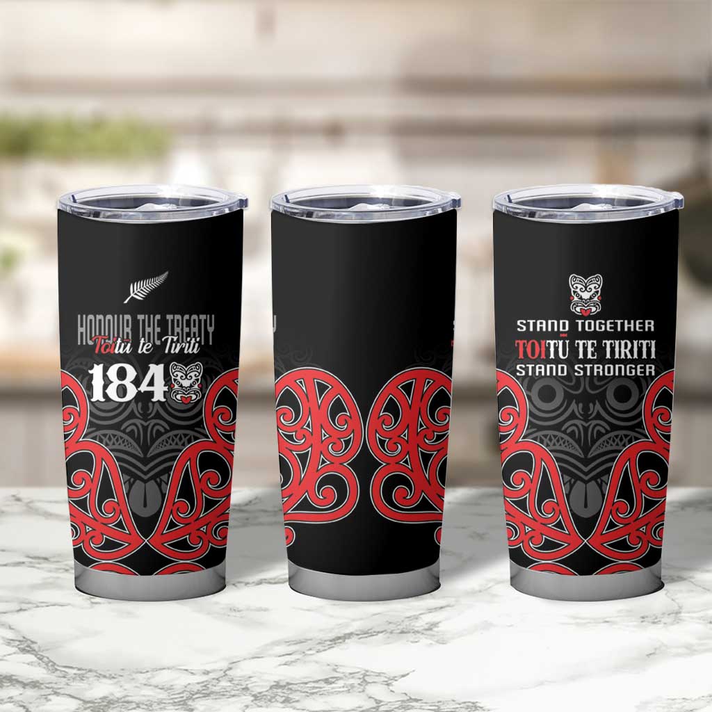Toitu Te Tiriti 1840 Aotearoa Tumbler Cup Stand Together Stand Stronger LT01 - Polynesian Pride