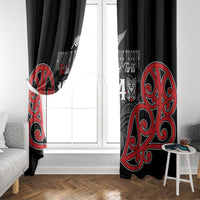 Toitu Te Tiriti 1840 Aotearoa Window Curtain Stand Together Stand Stronger LT01 - Polynesian Pride