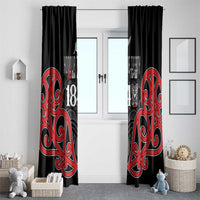 Toitu Te Tiriti 1840 Aotearoa Window Curtain Stand Together Stand Stronger LT01 - Polynesian Pride