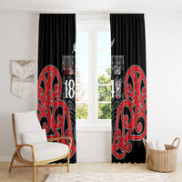 Toitu Te Tiriti 1840 Aotearoa Window Curtain Stand Together Stand Stronger LT01 - Polynesian Pride