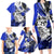 Polynesian Valentine Family Matching Long Sleeve Bodycon Dress and Hawaiian Shirt Couple Floral Unique Blue Version LT01 - Polynesian Pride