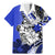 Polynesian Valentine Family Matching Mermaid Dress and Hawaiian Shirt Couple Floral Unique Blue Version LT01 Dad's Shirt - Short Sleeve Blue - Polynesian Pride