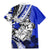 Polynesian Valentine Family Matching Mermaid Dress and Hawaiian Shirt Couple Floral Unique Blue Version LT01 - Polynesian Pride