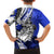 Polynesian Valentine Family Matching Off Shoulder Short Dress and Hawaiian Shirt Couple Floral Unique Blue Version LT01 - Polynesian Pride