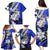 Polynesian Valentine Family Matching Puletasi and Hawaiian Shirt Couple Floral Unique Blue Version LT01 - Polynesian Pride