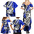 Polynesian Valentine Family Matching Summer Maxi Dress and Hawaiian Shirt Couple Floral Unique Blue Version LT01 - Polynesian Pride