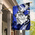 Polynesian Valentine Garden Flag Couple Floral Unique Blue Version LT01 House Flag Blue - Polynesian Pride