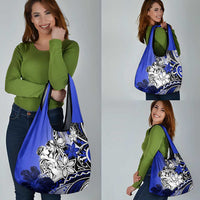 Polynesian Valentine Grocery Bag Couple Floral Unique Blue Version LT01 - Polynesian Pride