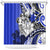 Polynesian Valentine Shower Curtain Couple Floral Unique Blue Version LT01 Blue - Polynesian Pride