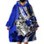 Polynesian Valentine Wearable Blanket Hoodie Couple Floral Unique Blue Version LT01 - Polynesian Pride