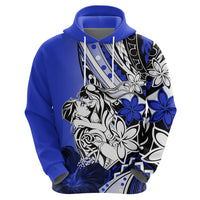 Polynesian Valentine Zip Hoodie Couple Floral Unique Blue Version LT01 - Polynesian Pride