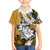 Polynesian Valentine Family Matching Off Shoulder Short Dress and Hawaiian Shirt Couple Floral Unique Gold Version LT01 Son's Shirt Gold - Polynesian Pride